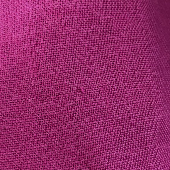 Vintage Y2K 100% Linen Magenta Beaded Susan Bristol Tank Top Medium Beachy Boho - Picture 9 of 9